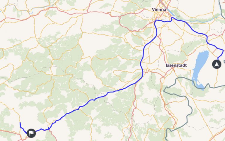 Route zur IRFC 2019 am 27.07.2019